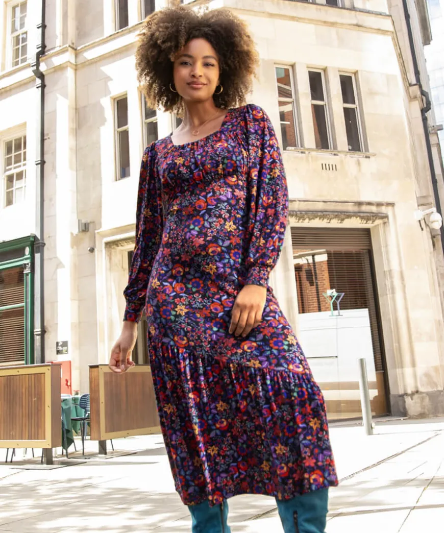 Lola Floral Jersey Dress