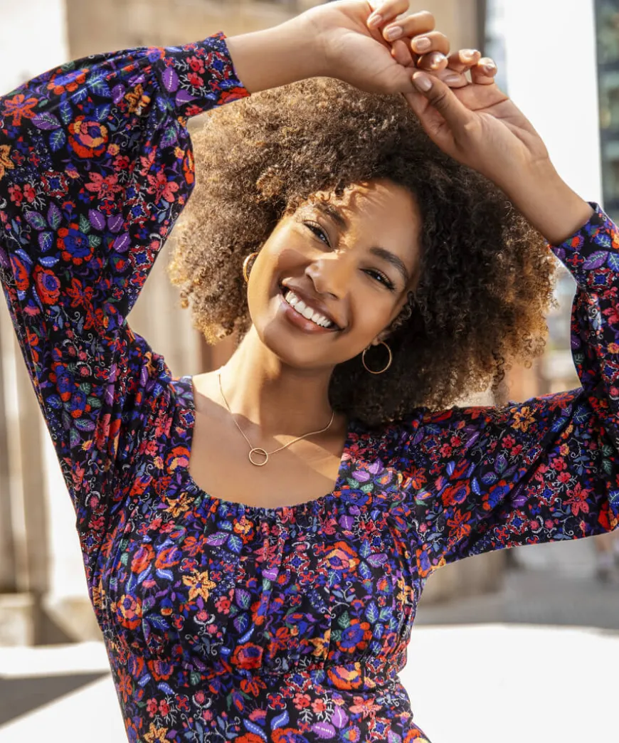 Lola Floral Jersey Dress