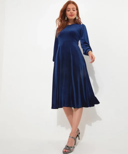 Loretta Velour Dress