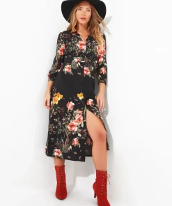 Louisa Border Print Dress