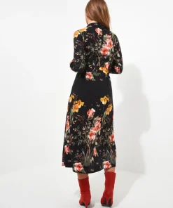 Louisa Border Print Dress