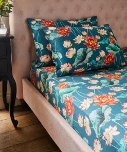 Lush Lotus Printed Floral Bedding