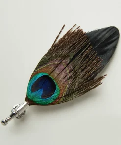 Luxury Peacock Feather Pin