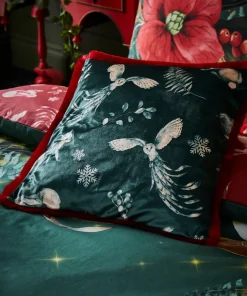 Merry Christmas Wreath Cushion