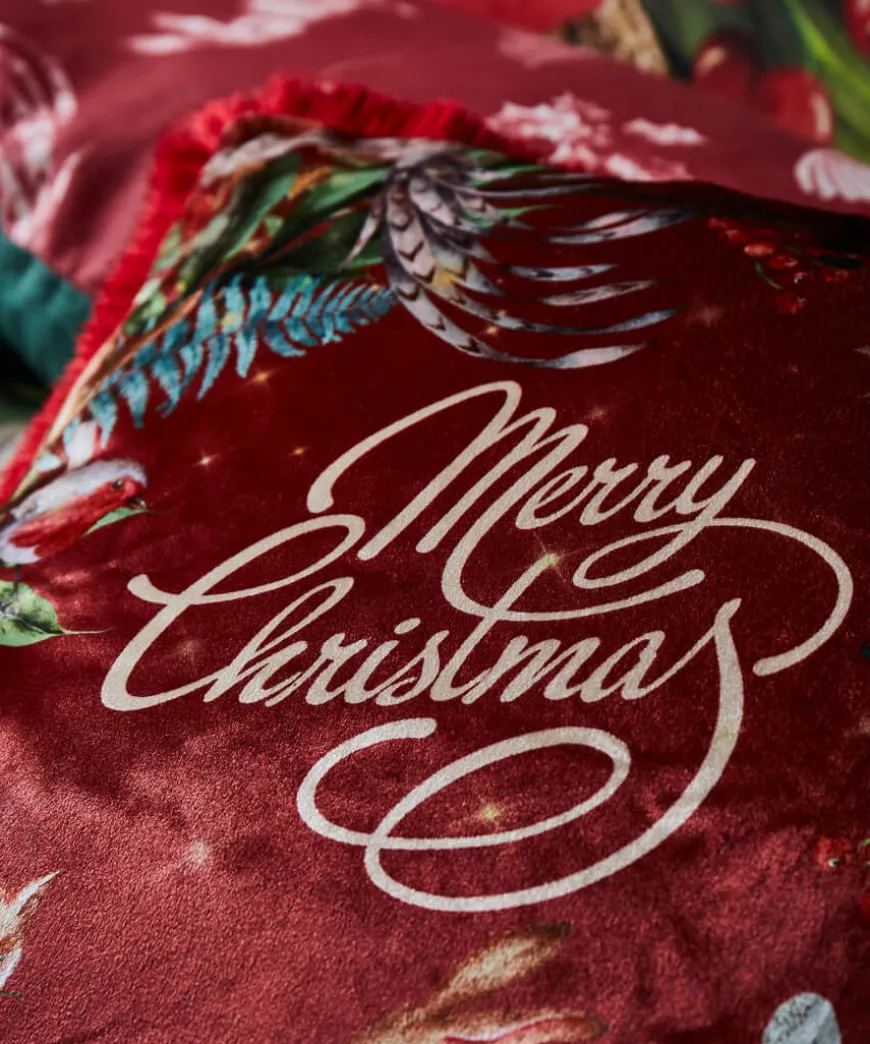 Merry Christmas Wreath Cushion