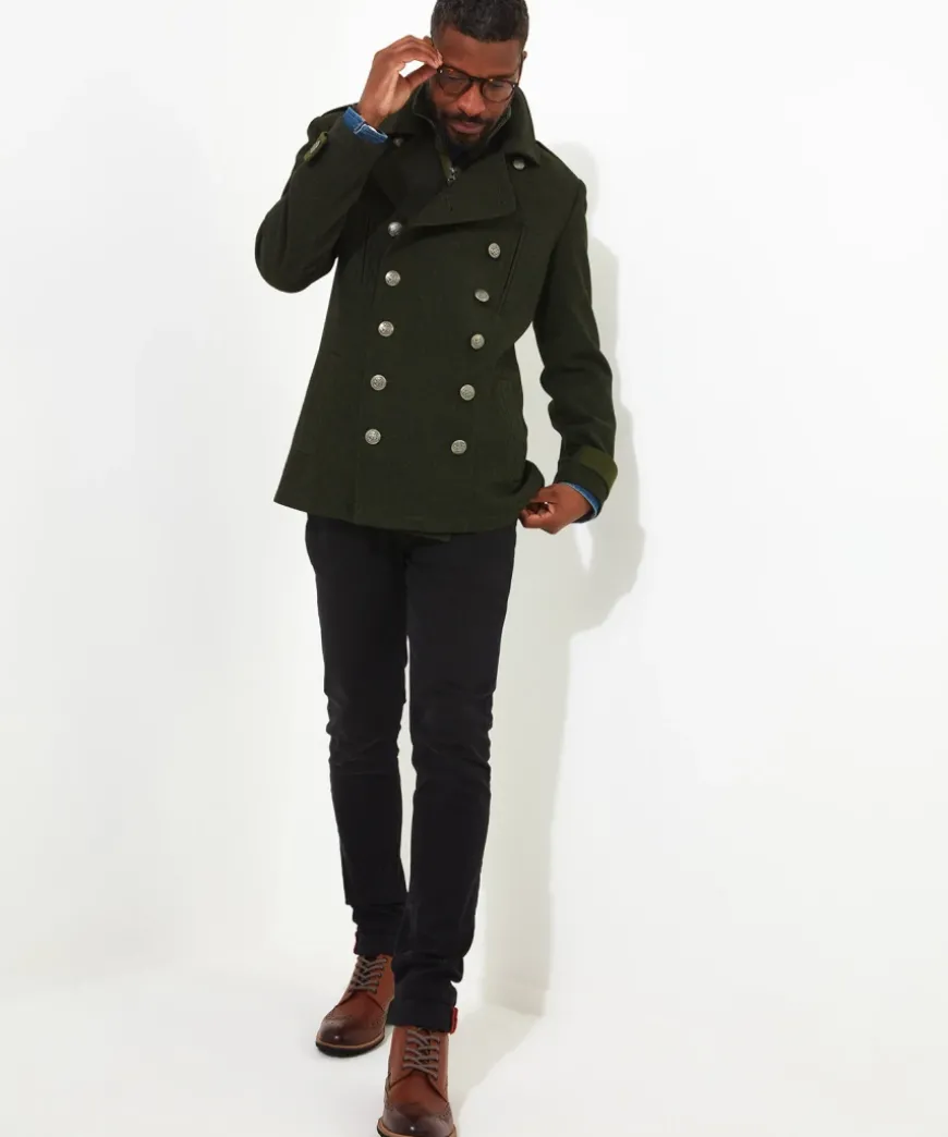 Mixing It Up Military Coat