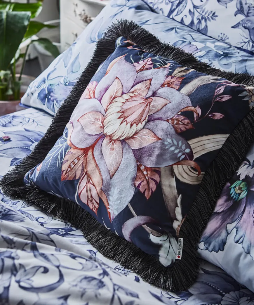 Nostalgic Nouveau Floral Reversible Cushion