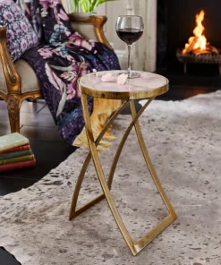 Nouveau Agate Top Martini Table