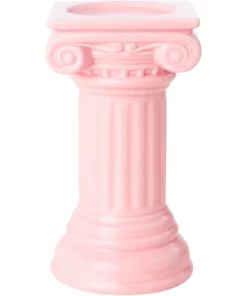 Nouveau Pink Grecian Candle Holder