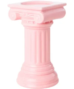 Nouveau Pink Grecian Candle Holder