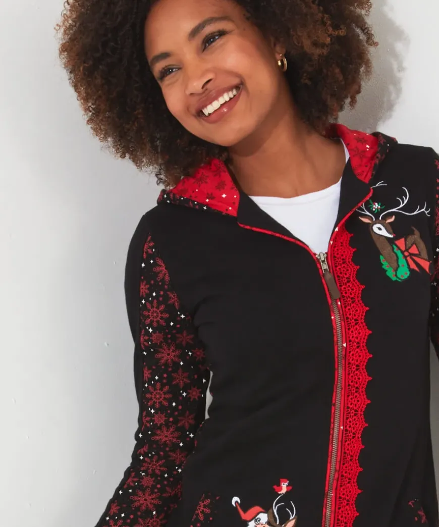 Novelty Zip Sweat