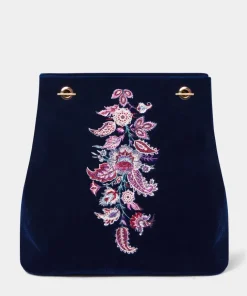 Opulence Embroidered Velvet Bag