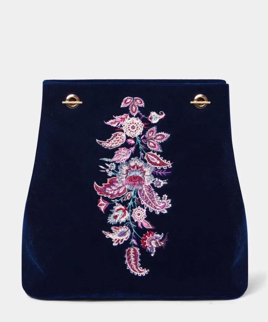 Opulence Embroidered Velvet Bag