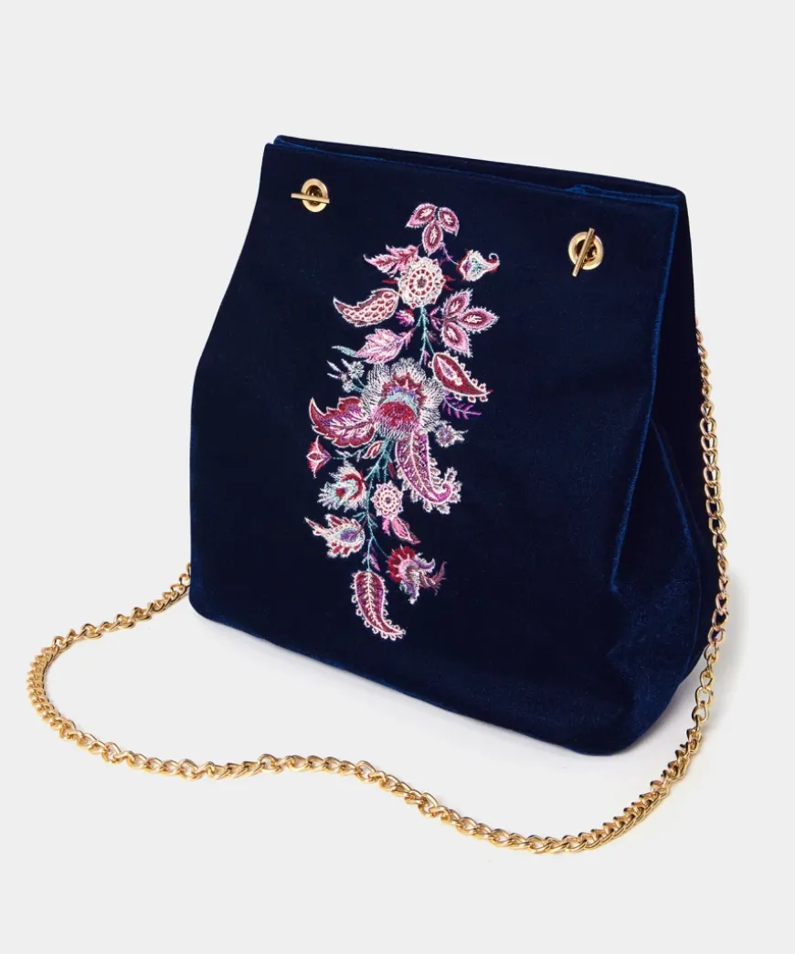 Opulence Embroidered Velvet Bag