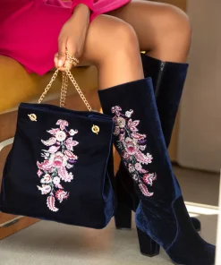 Opulence Embroidered Velvet Bag