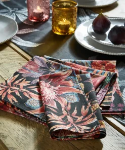 Pack Of 4 Fantastically Floral Cotton Napkins