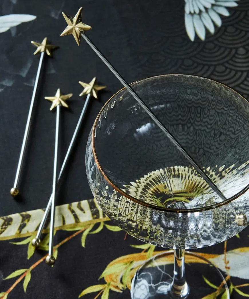 Pack Of 4 Star Drinks Stirrers
