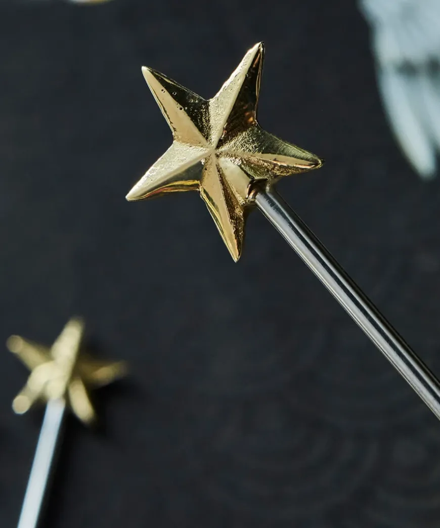 Pack Of 4 Star Drinks Stirrers