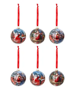 Pack Of 7 Traditional Christmas Baubles