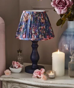 Pair Of Nouveau Printed Bedside Lamps
