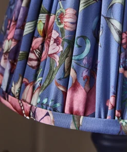 Pair Of Nouveau Printed Bedside Lamps