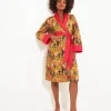 Peacock Print Dressing Gown