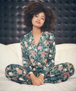 Peacock Print Pyjama Bottoms