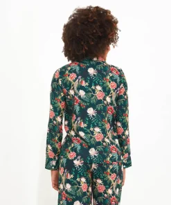 Peacock Print Pyjama Top