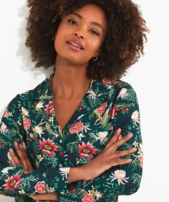 Peacock Print Pyjama Top