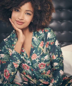 Peacock Print Pyjama Top