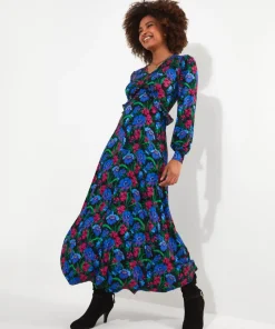Penelope Ruffle Jersey Dress