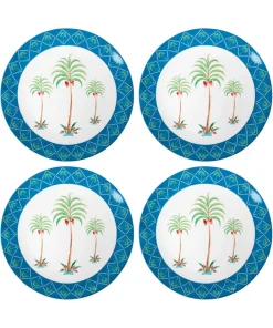 Perfect Palm Set Of 4 Dinner Plates