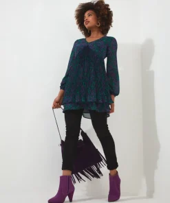 Perfect Plisse Tunic Dress