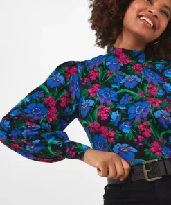 Radiant Floral Print Top