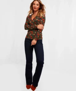 Radiant Reindeer Wrap Top