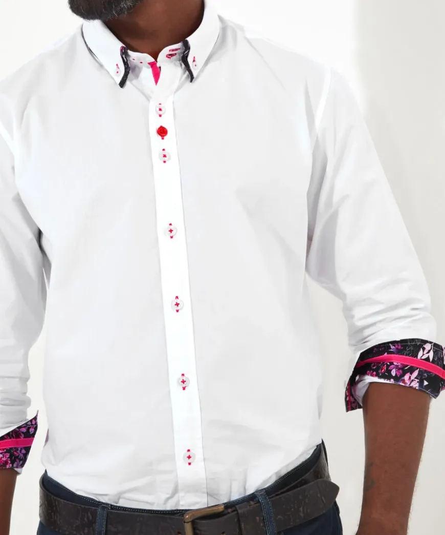 Remarkable Double Collar Shirt