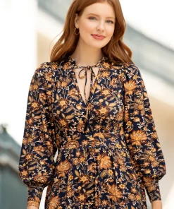 Rich Floral Jersey Dress