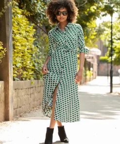 Rita Geo Print Shirt Dress