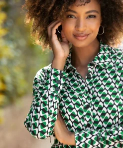 Rita Geo Print Shirt Dress
