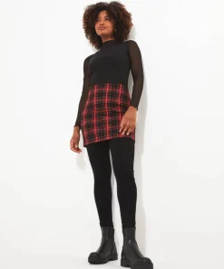 Rock Check Skirted Leggings