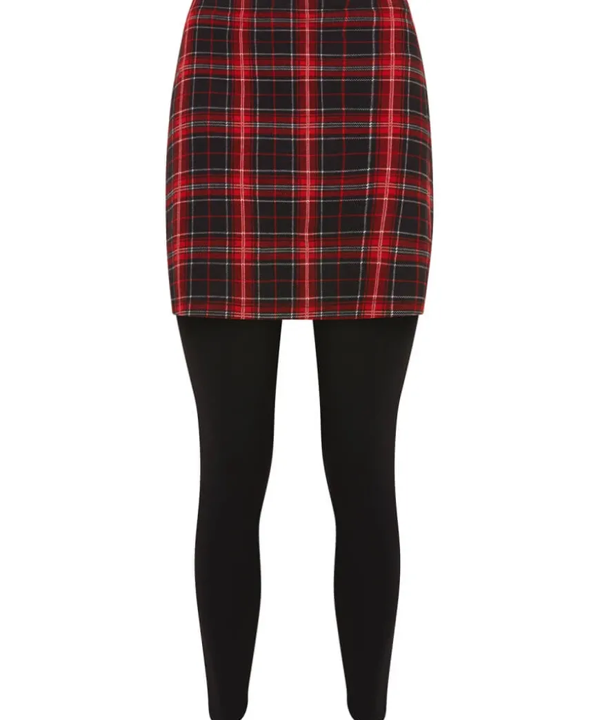 Rock Check Skirted Leggings