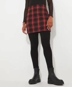 Rock Check Skirted Leggings