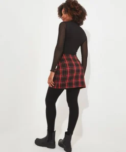 Rock Check Skirted Leggings