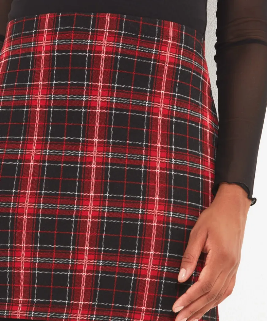 Rock Check Skirted Leggings