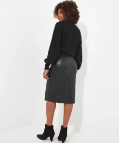 Rock It Pu Pencil Skirt