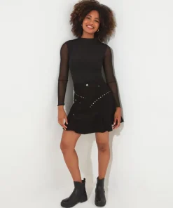 Rock It Up Studded Skirt