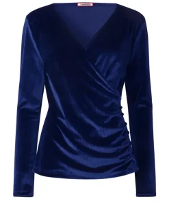 Roxanna Wrap Velour Top