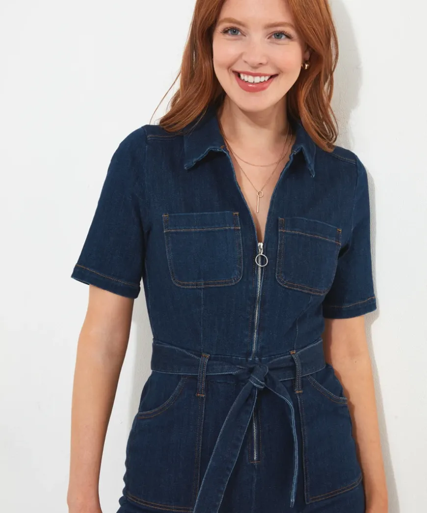 Roxie Denim Jumpsuit