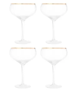 Set Of 6 Coupe Glasses
