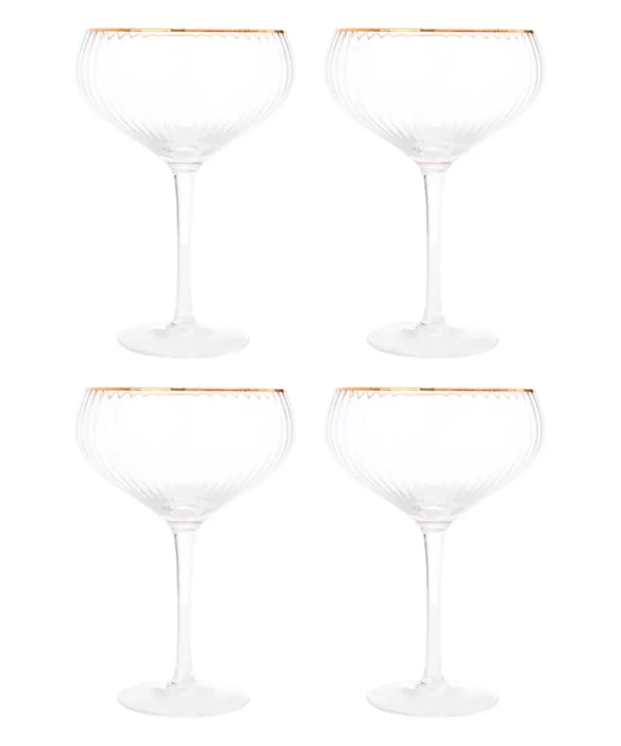 Set Of 6 Coupe Glasses